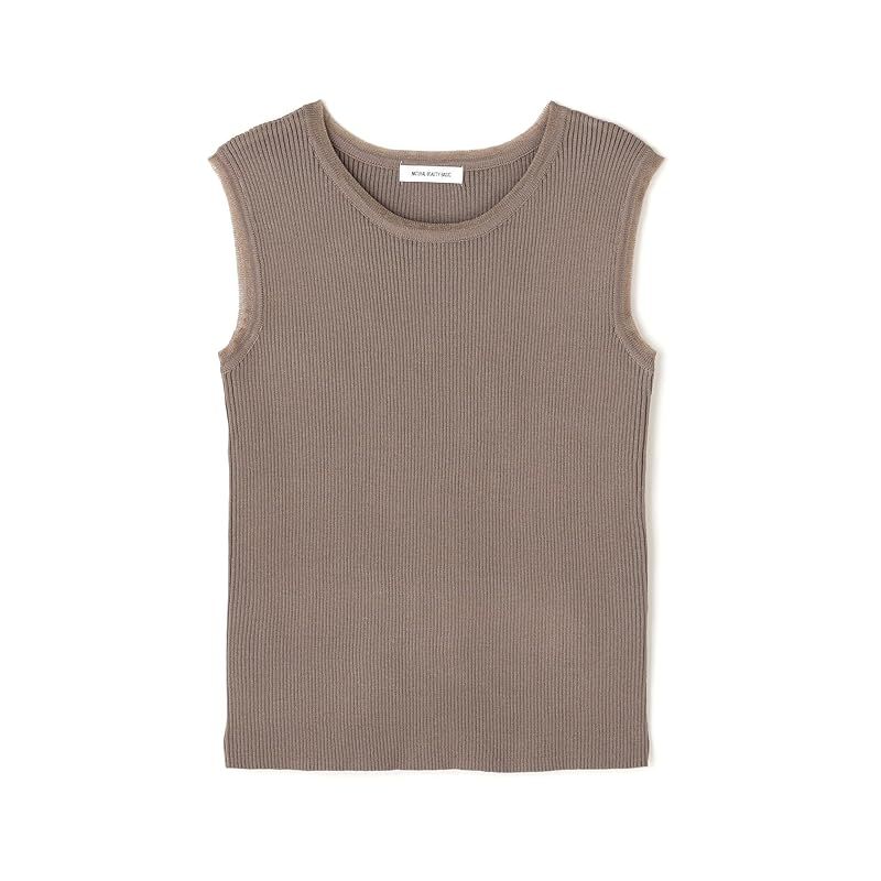 彡 ナチュラルビューティーベーシック シアートリミングリブニット 1