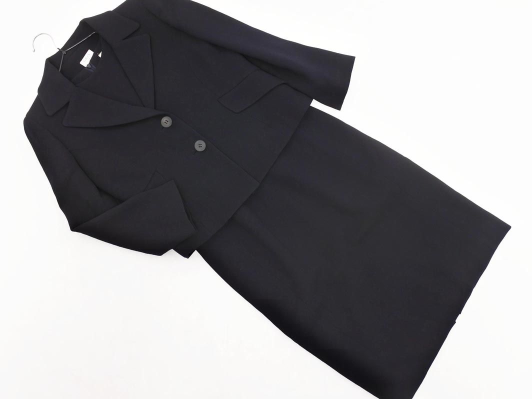 FOXEY BOUTIQUE フォクシーブティック ウール ジャケット ワンピース セットアップ size38|紺 ◎レディース