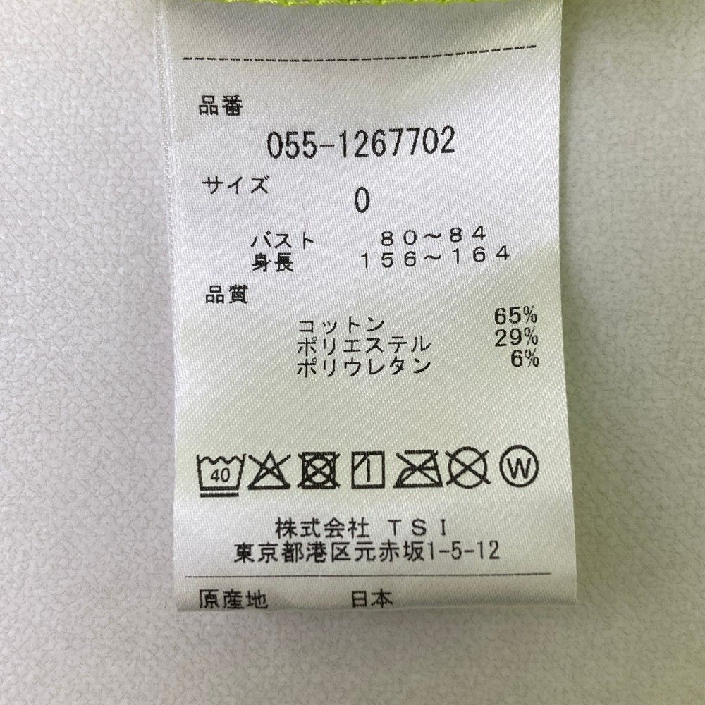 サイズ：0 PEARLY GATES パーリーゲイツ モックネック 半袖 T