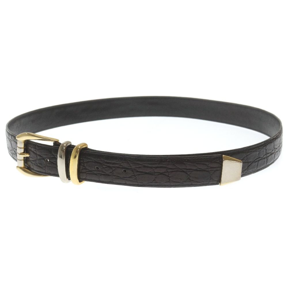 GIANNI VERSACE (ジャンニ ヴェルサーチ) 剣先金具 クロコ型押し