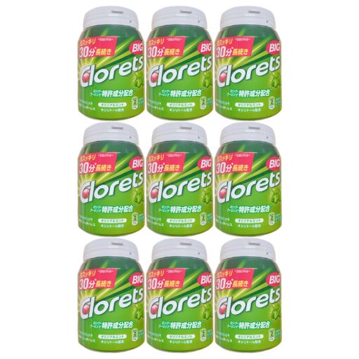 クロレッツXP オリジナルミント ビッグボトル 290g 9個セット ボトルガム 大容量  緑のボトル クロレッツXP オリジナルミント ビッグボトル 290g 9個セット