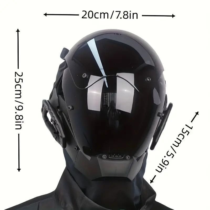 マスク 黒ヘルメット