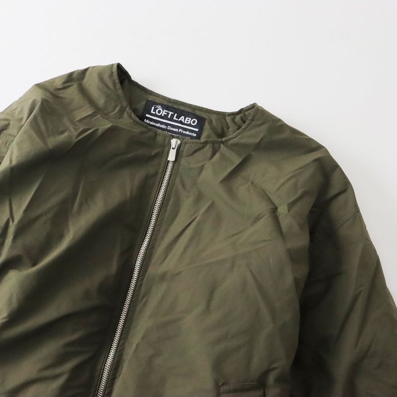 美品 定価5.5万 THE LOFT LABO ロフトラボ SHAWN-2 ノーカラー ジップ 