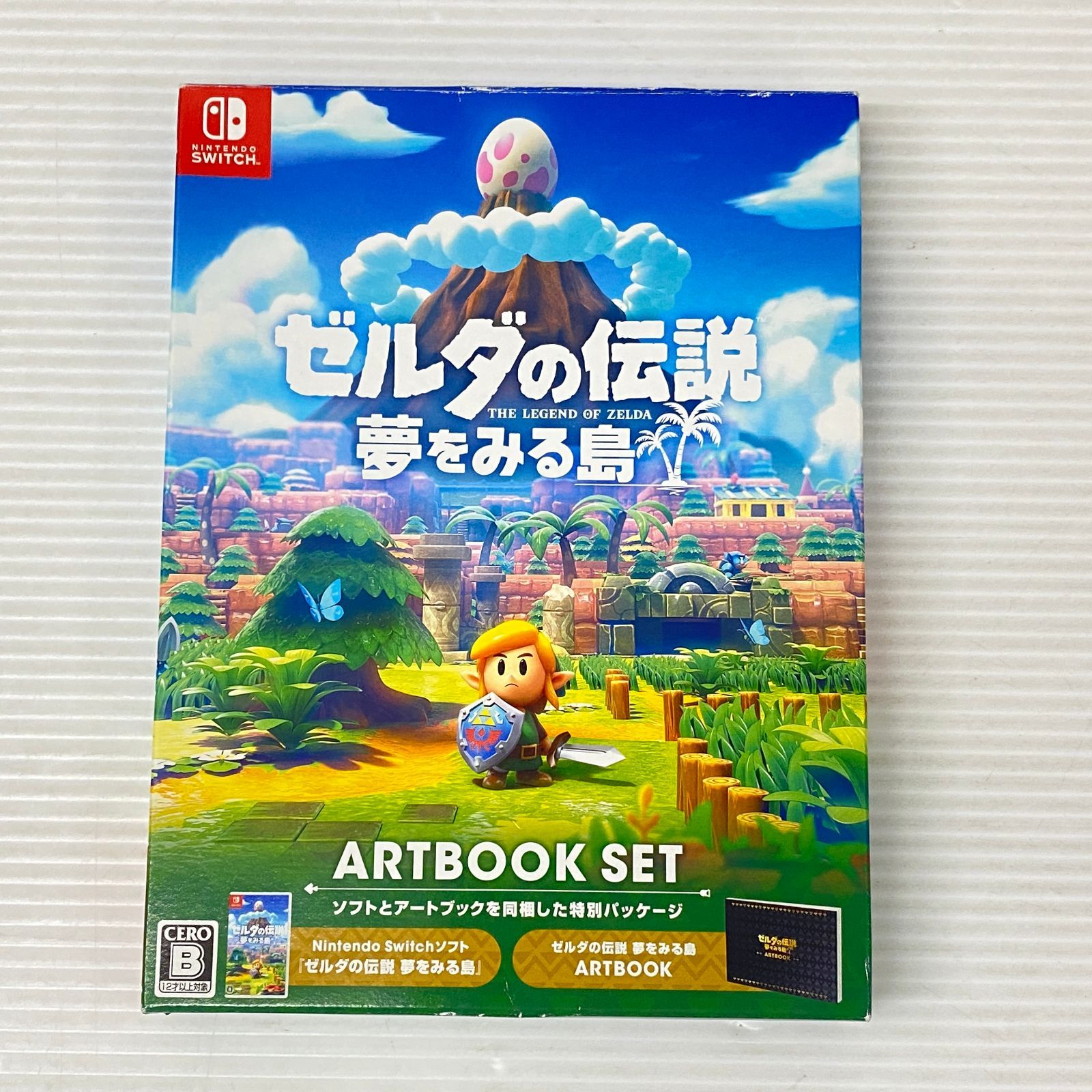 Switch ゼルダの伝説　夢をみる島　アートブックセット　箱付き Amazon.co.jp: ゼルダの伝説 夢をみる島 ARTBOOK SET -Switch