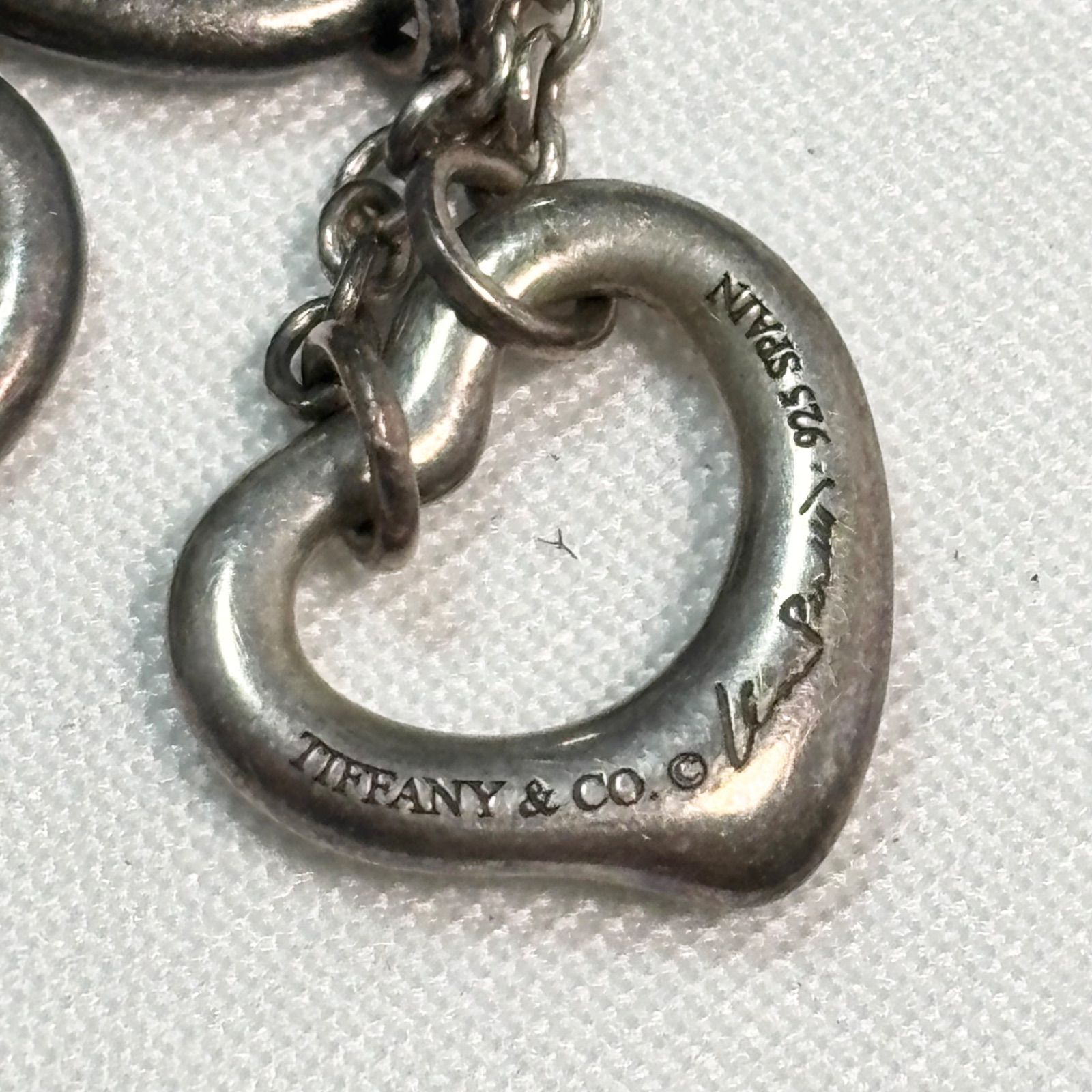 ティファニー オープンハート ブレスレット 3P シルバー エルサ