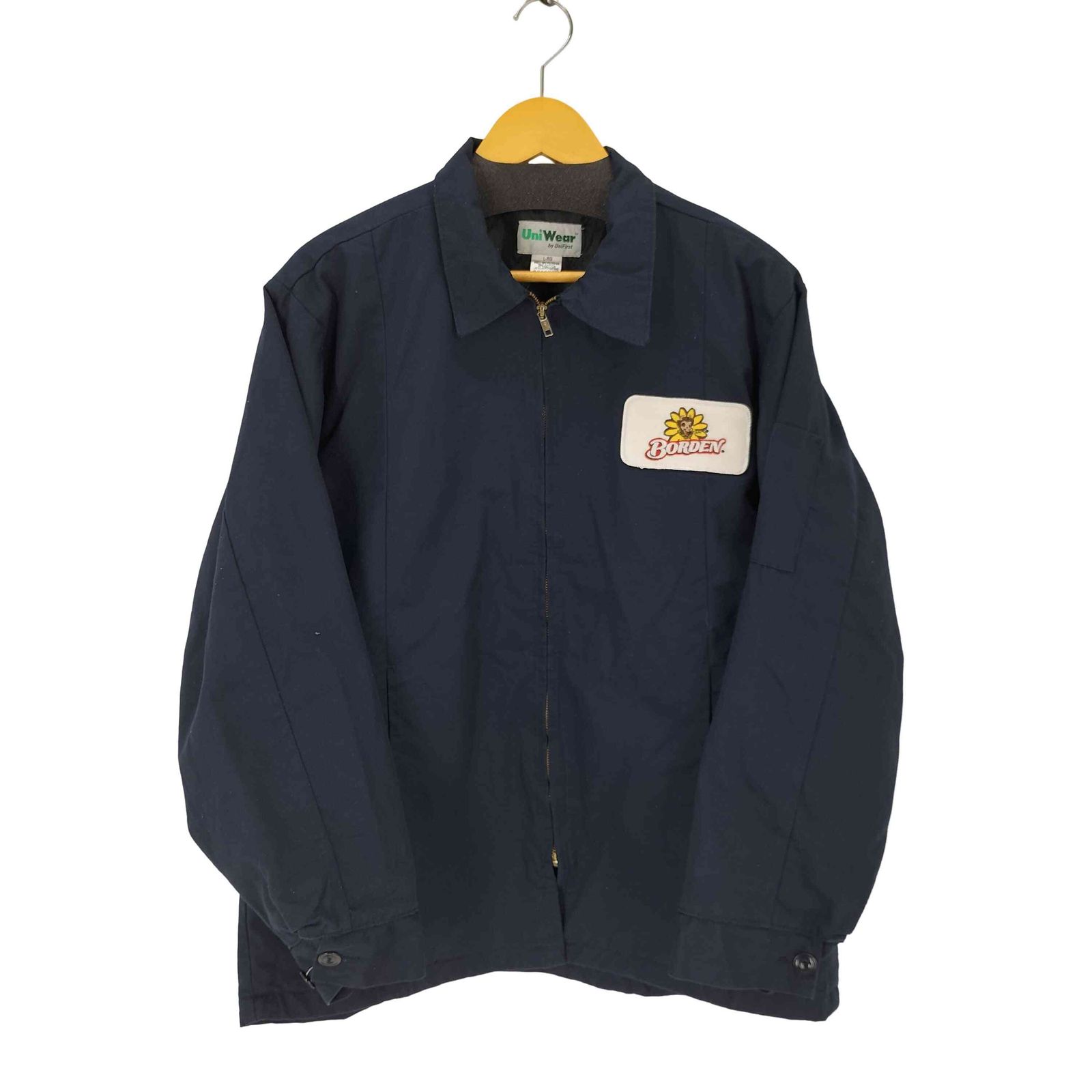 ユーズドフルギ USED古着 {{UniWear}}ワークジャケット 裏地キルティング ワッペン メンズ import：L 