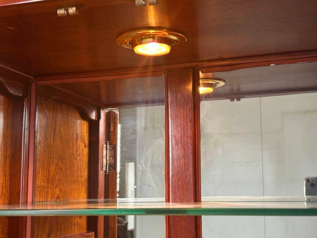 螺鈿家具 螺鈿細工 アンティーク 猫脚 洋風 ヨーロピアン ショーケース INZ