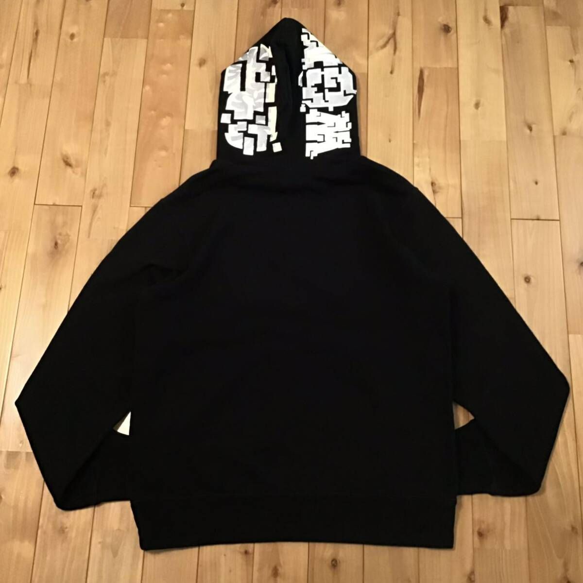 ☆蓄光☆ XL DIGITAL SHARK FULL ZIP HOODIE a bathing ape BAPE  