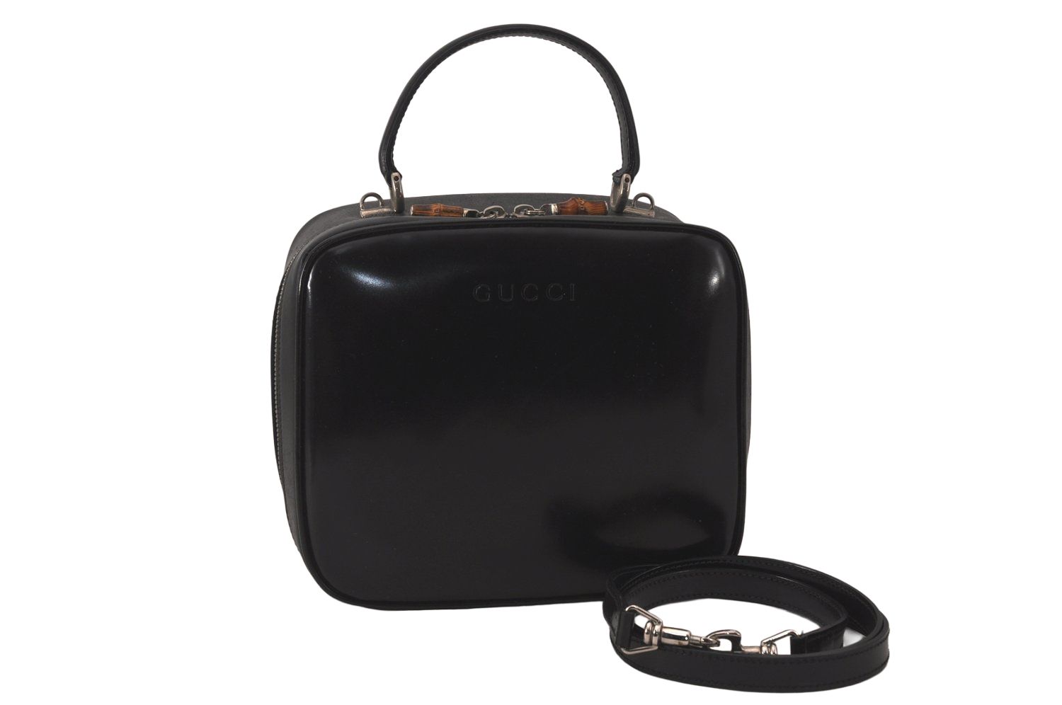 GUCCI グッチ バンブー 2Way ショルダーハンドバッグ 財布