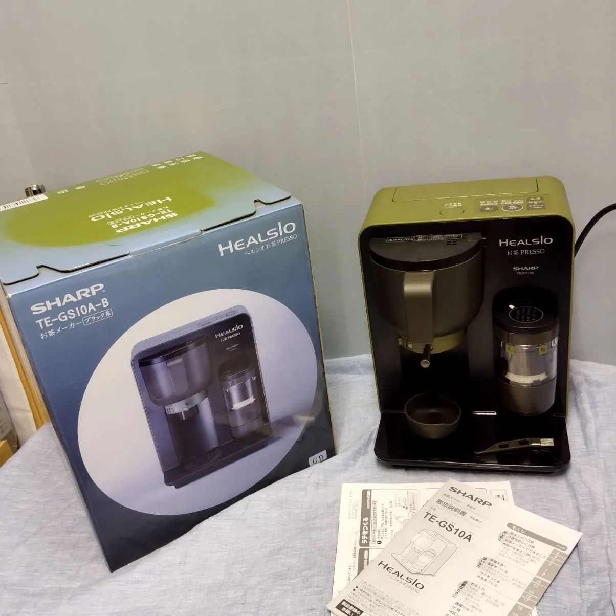 未使用　TE-GS10A-B お茶メーカー Amazon | SHARP HEALSIO お茶PRESSO ブラック系 TE-GS10A-B