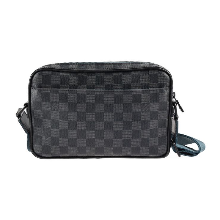 LOUIS VUITTON ルイ ヴィトン アルファ メッセンジャー ショルダーバッグ N40188 PVC レザー ブラック ダミエグラフィット  ビトン 【本物保証】