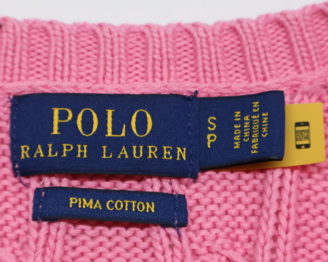 POLO RALPH LAUREN ポロ ラルフローレン ケーブル 半袖ニット S