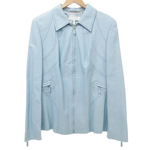 エスカーダ ESCADA ラムナッパ レザー ジャケット ジップアップ