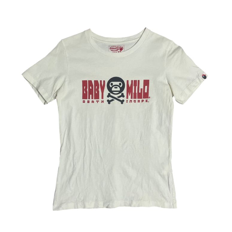 XS A BATHING APE アベイシングエイプ ベビー マイロ パイレーツ 格納 半袖 Tシャツ