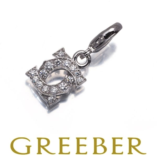 カルティエ ペンダントトップ ダイヤ ダイヤモンド アントルラセ ベビーチャーム K18WG 176040