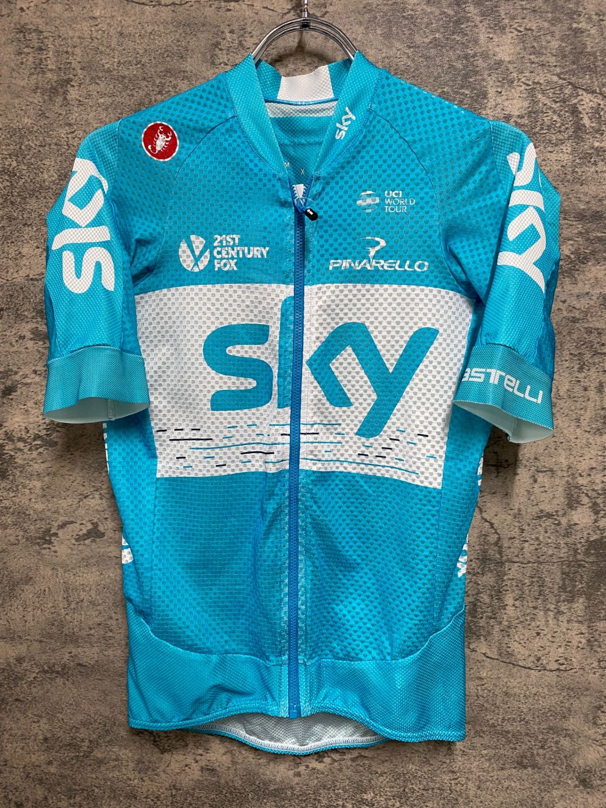 カステリ　スカイ　ジャージ CASTELLI（カステリ）TEAM SKY（チームスカイ） THERMAL JERSEY