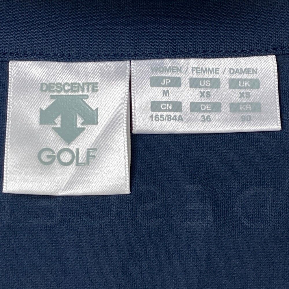 サイズ：M DESCENTE GOLF デサントゴルフ  ハーフジップ ノースリブワンピース  ネイビー系 [240101442966] ゴルフウェア レディース ストスト サイズ：M DESCENTE GOLF デサントゴルフ ハーフジップ