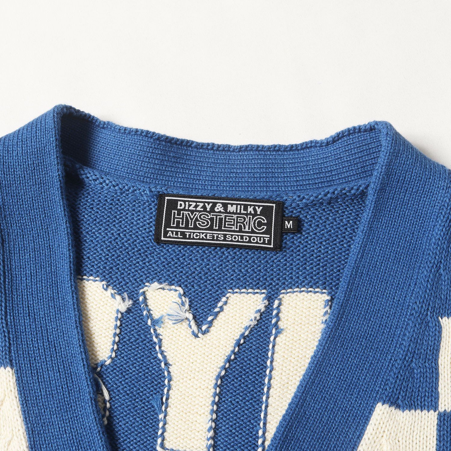 美品】HYSTERIC GLAMOUR ヒステリックグラマー カーディガン ブルー 