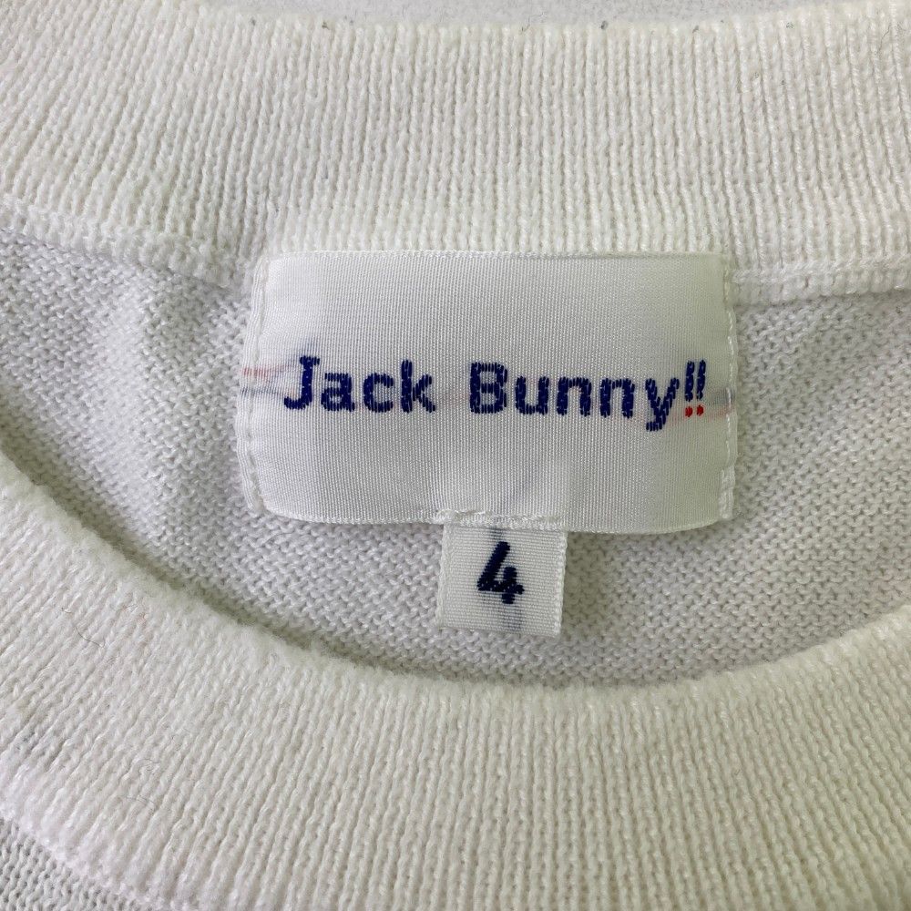サイズ：4 JACK BUNNY ジャックバニー 2023年 ニット セーター  ホワイト系 [240101443337] ゴルフウェア メンズ ストスト サイズ：4 JACK BUNNY ジャックバニー 2023年 ニット セーター