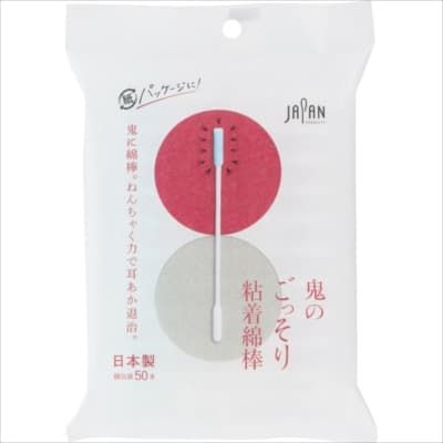 まとめ買い-100点セット 鬼のごっそり粘着綿棒５０本袋入 平和メディク 綿棒