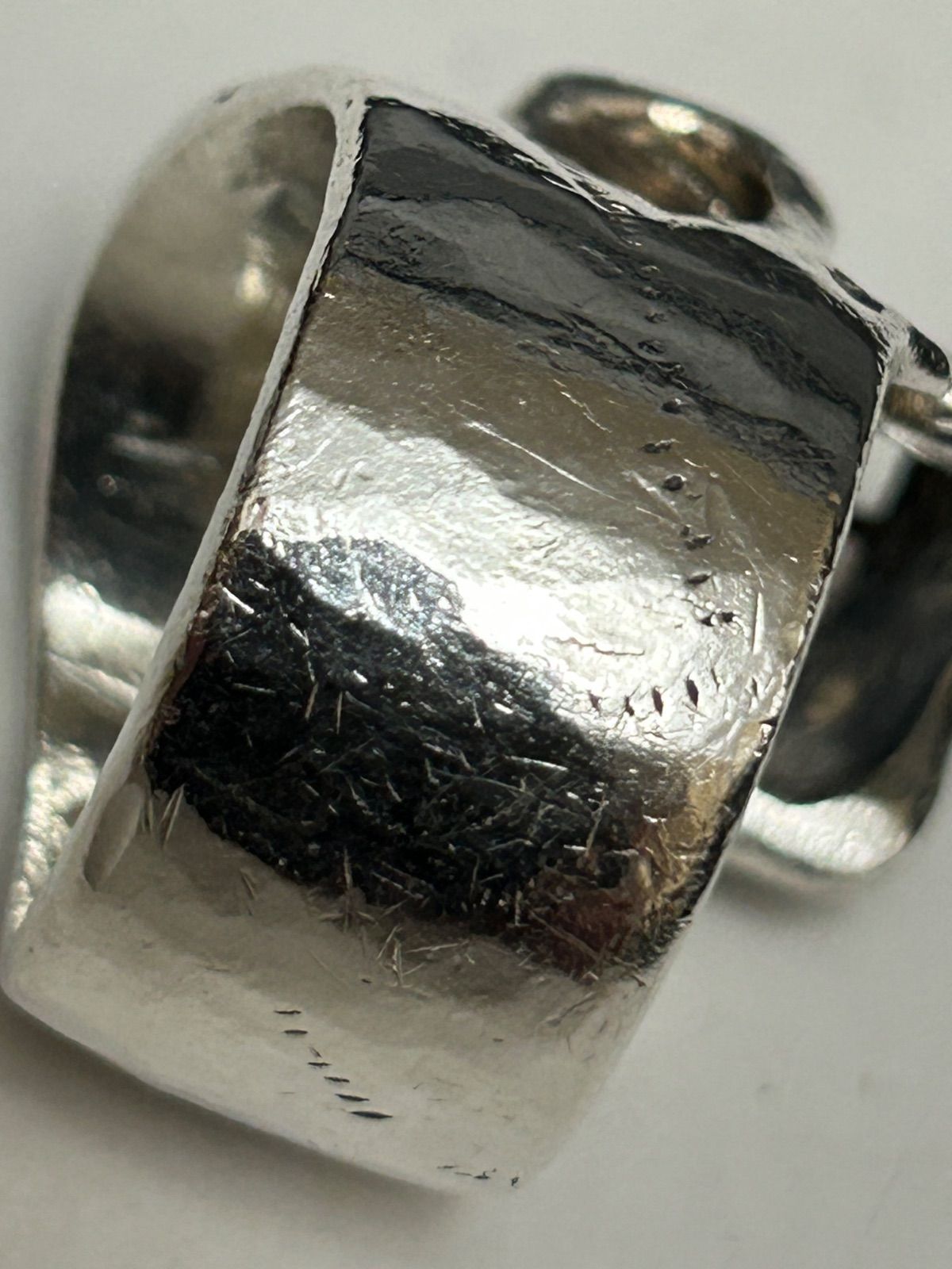 Roll本格派SILVER925スカルリング19号ユーズド