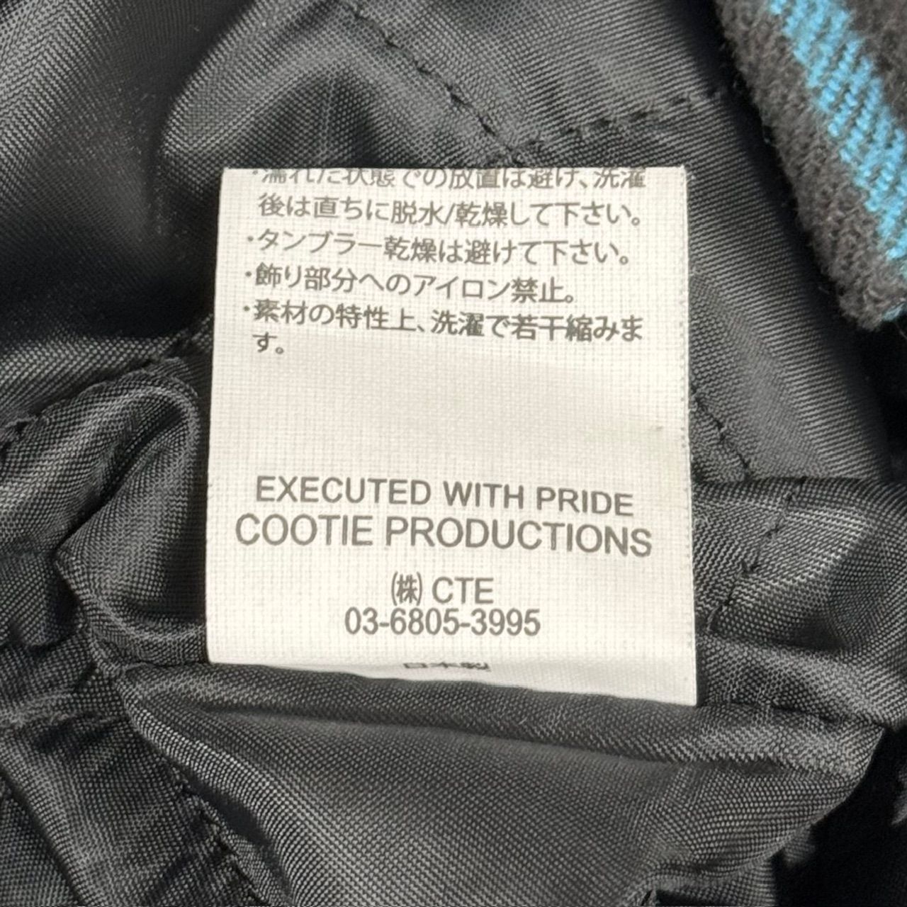 定価39600円 COOTIE Error Fit Nel Check Quilting CPO Jacket CTE