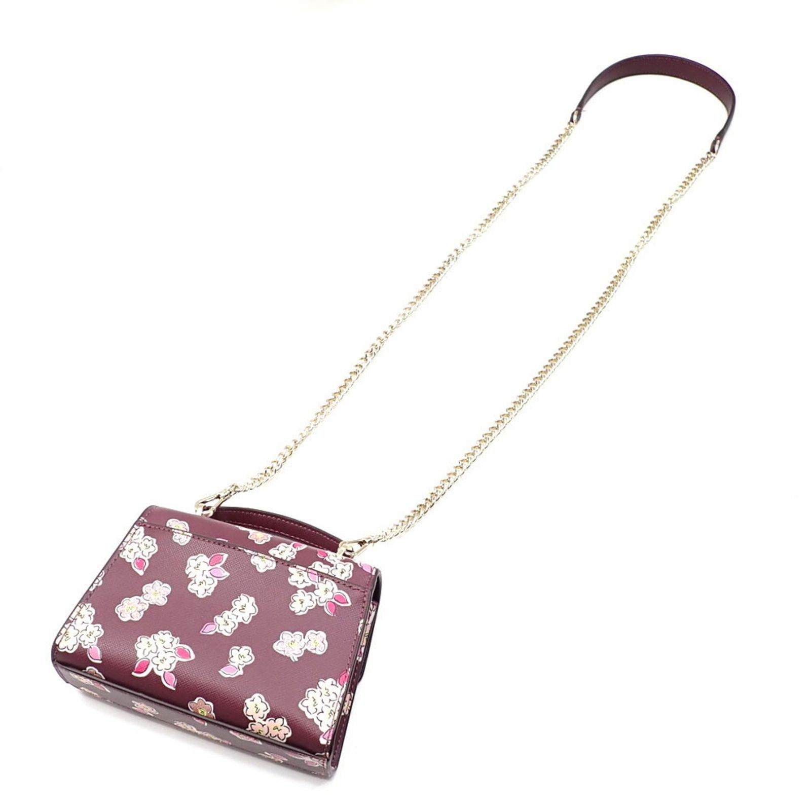 ケイト スペード Kate Spade ケイトスペード チェーンショルダーバッグ マイクロ サッチェル レディース ディープベリー K9405 フロステッドフローラル フラワー 花