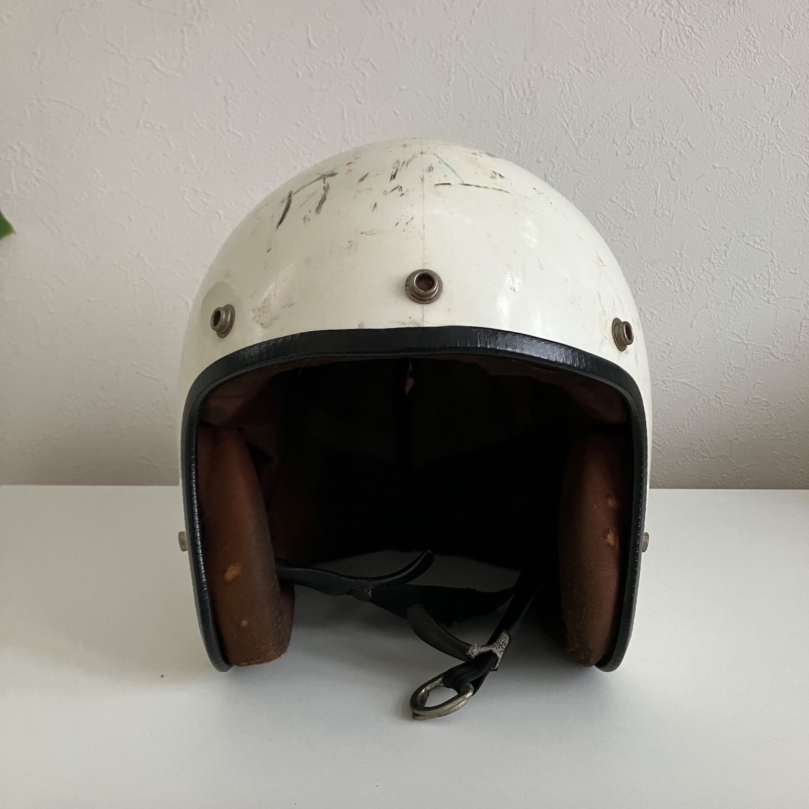 ドゥカティ 1970年代 ビンテージヘルメット ビンテージヘルメット 1970年代 ヘルメット 白 当時物 インディアン