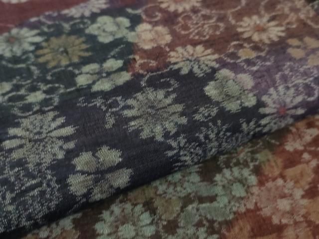 平和屋着物□極上 伝統工芸士 昭英 小千谷紬 古典絣 つなぎ糸 緯