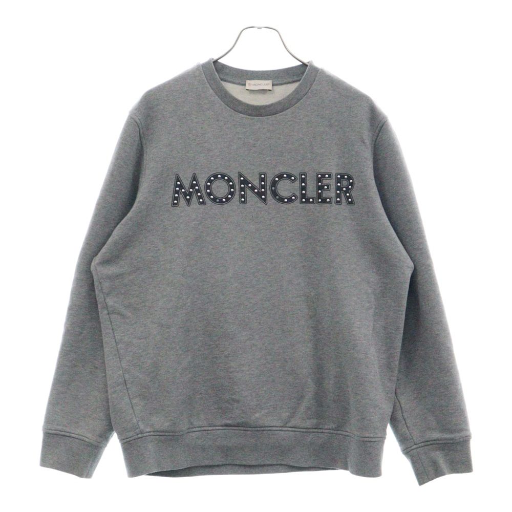 MONCLER スタッズ付きグレー トレーナー MONCLER スタッズ付きグレー トレーナー