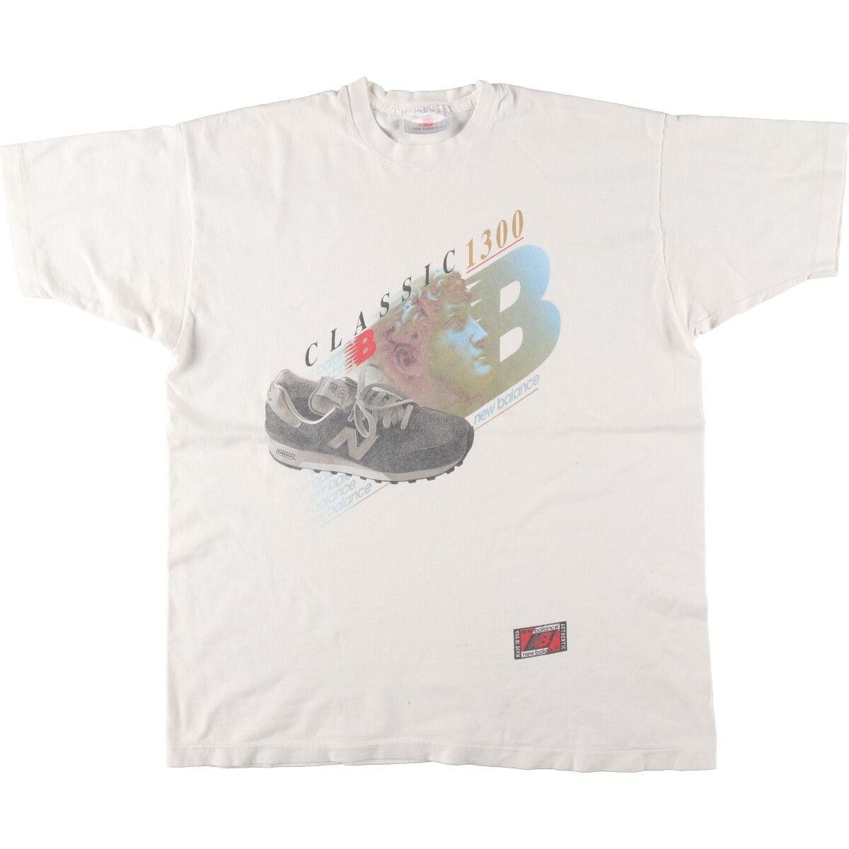 古着 90年代 ニューバランス NEW BALANCE 半袖 プリントTシャツ メンズ 