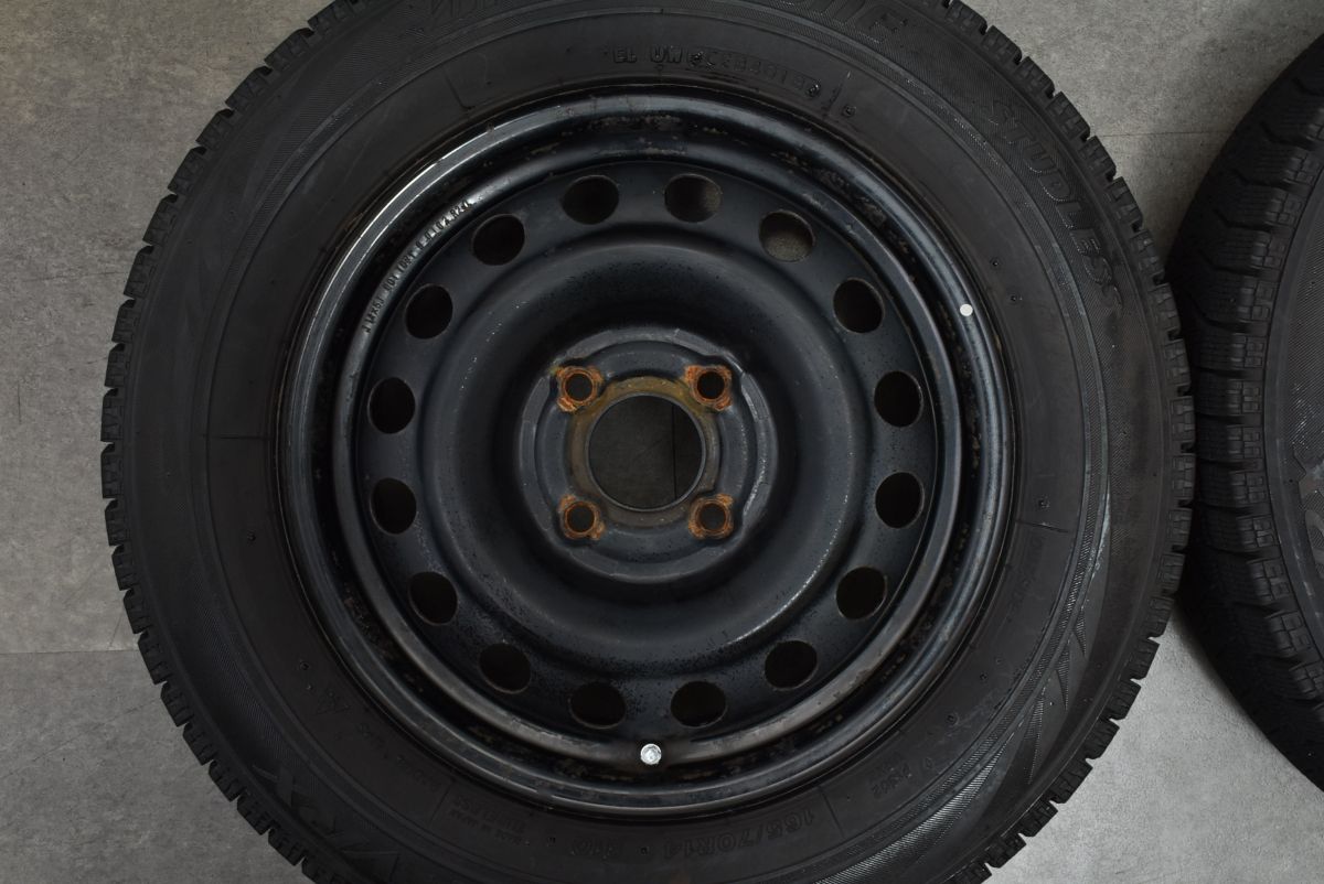 程度良好品】トピー スチールホイール 14in 5J +55 PCD100 