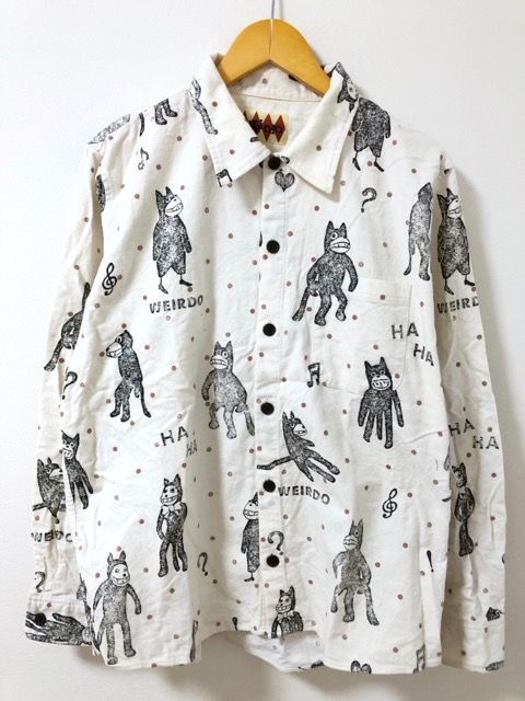 WEIRDO（ウィアード）FOLLIES L/S SHIRT 総柄 ネルシャツ【E1907-007