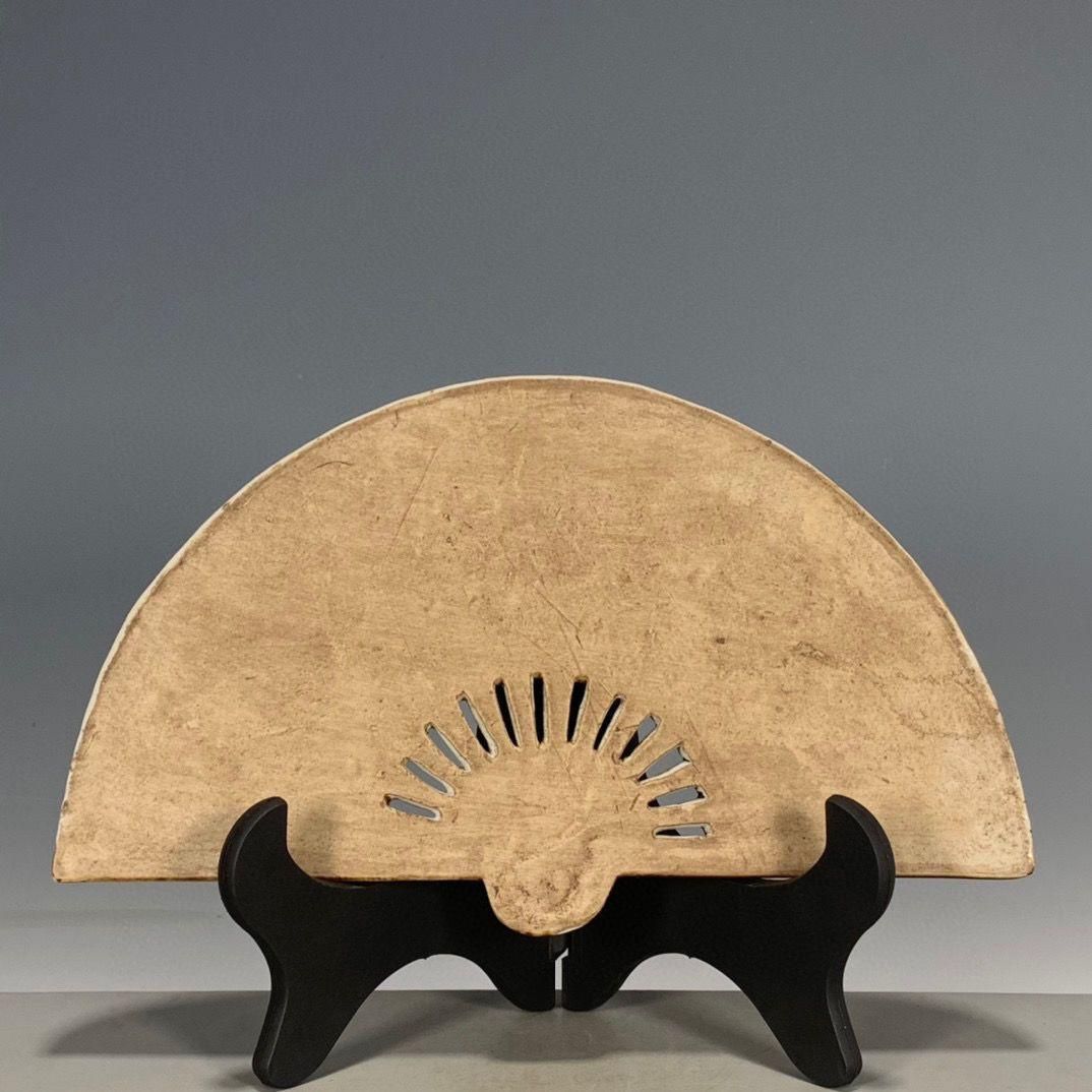 民国時代パステル色山水磁器扇置物 景徳鎮 陶磁器 装飾品 現代工芸品美術品 置物 民国時代パステル色山水磁器扇置物 景徳鎮 陶磁器 装飾品 現代