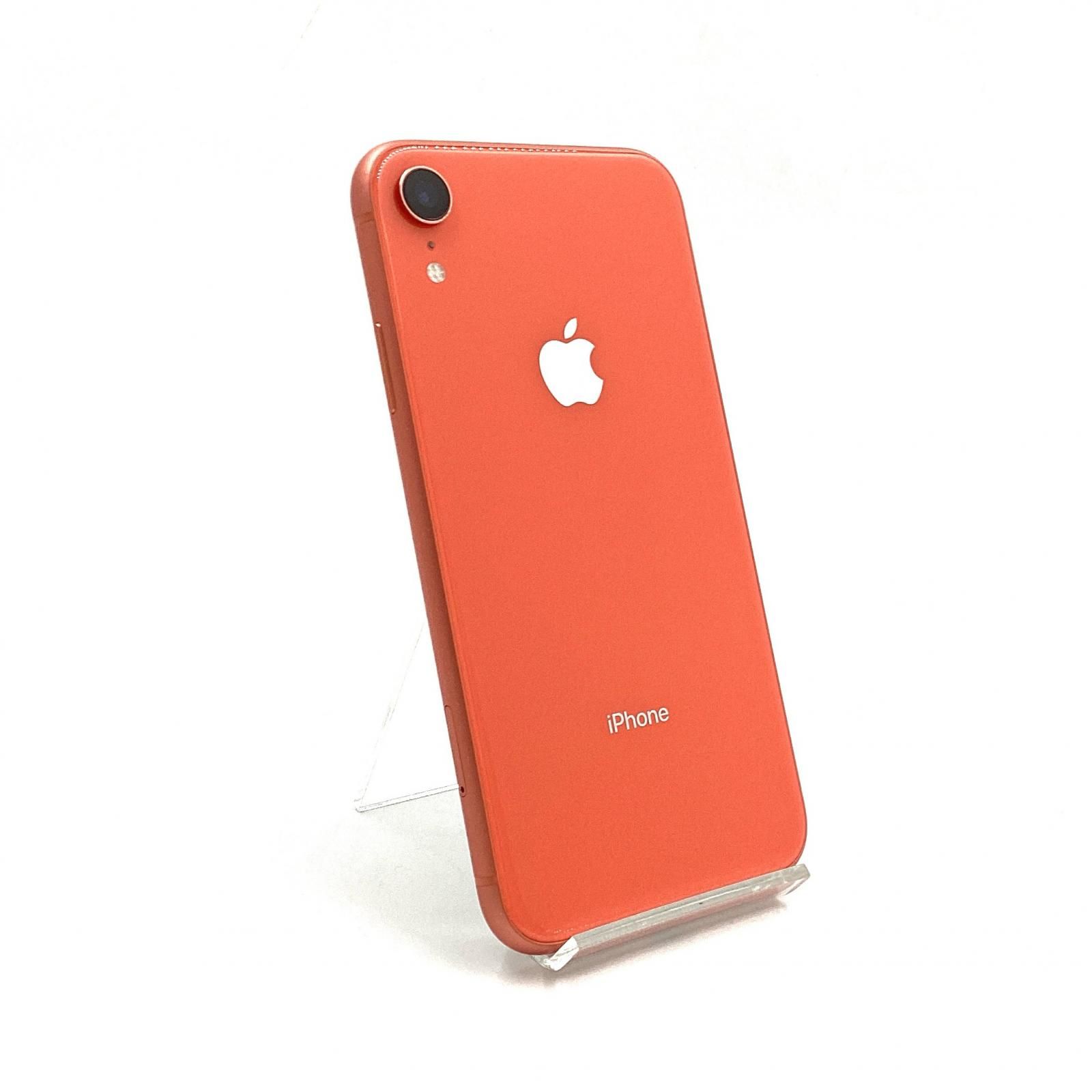 【最速発送】Apple iPhone XR 128GB コーラル au 白ロム 85%【難有】