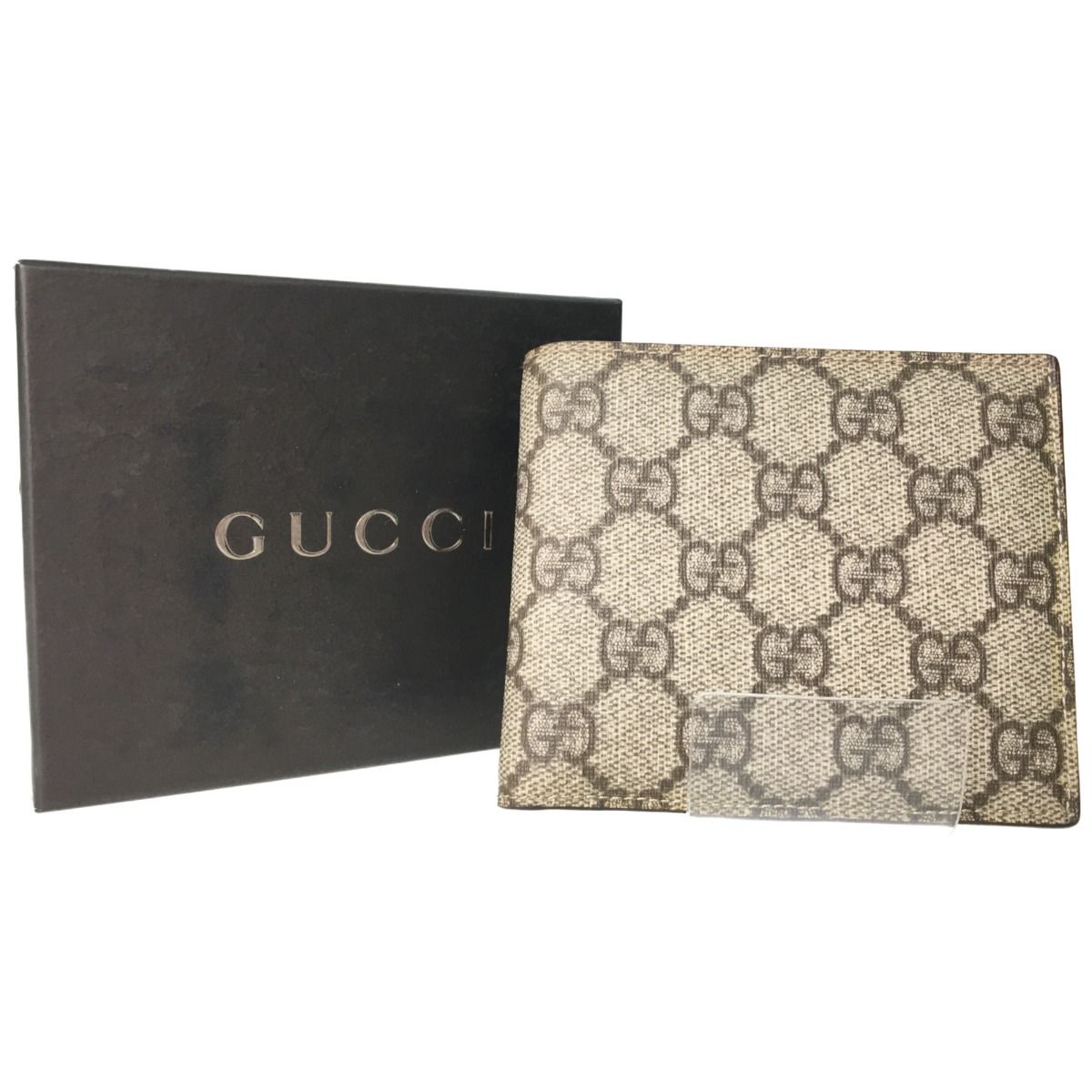 ▽▽GUCCI グッチ 二つ折り財布 GGスプリーム アトランティス 箱付