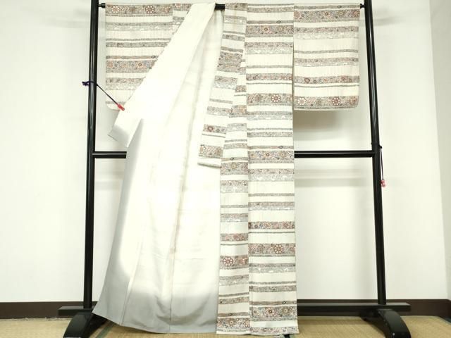 平和屋着物□本草木染作家 圓啓 江戸小紋 鮫小紋柄 正絹 逸品 未使用