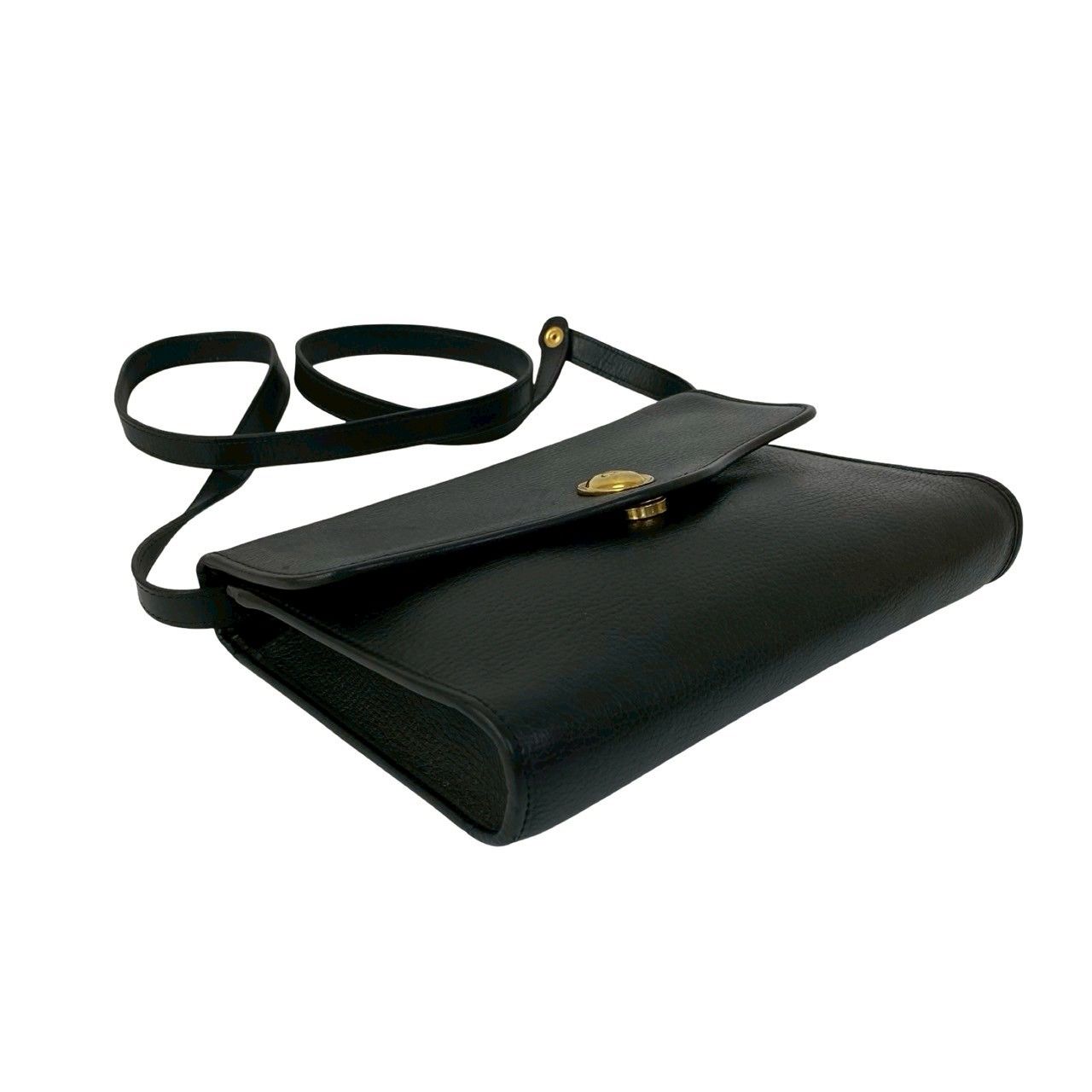 Christian Dior ヴィンテージ　レザーミニショルダーバッグ　ブラック 極 美品 Christian Dior クリスチャンディオール ヴィンテージ