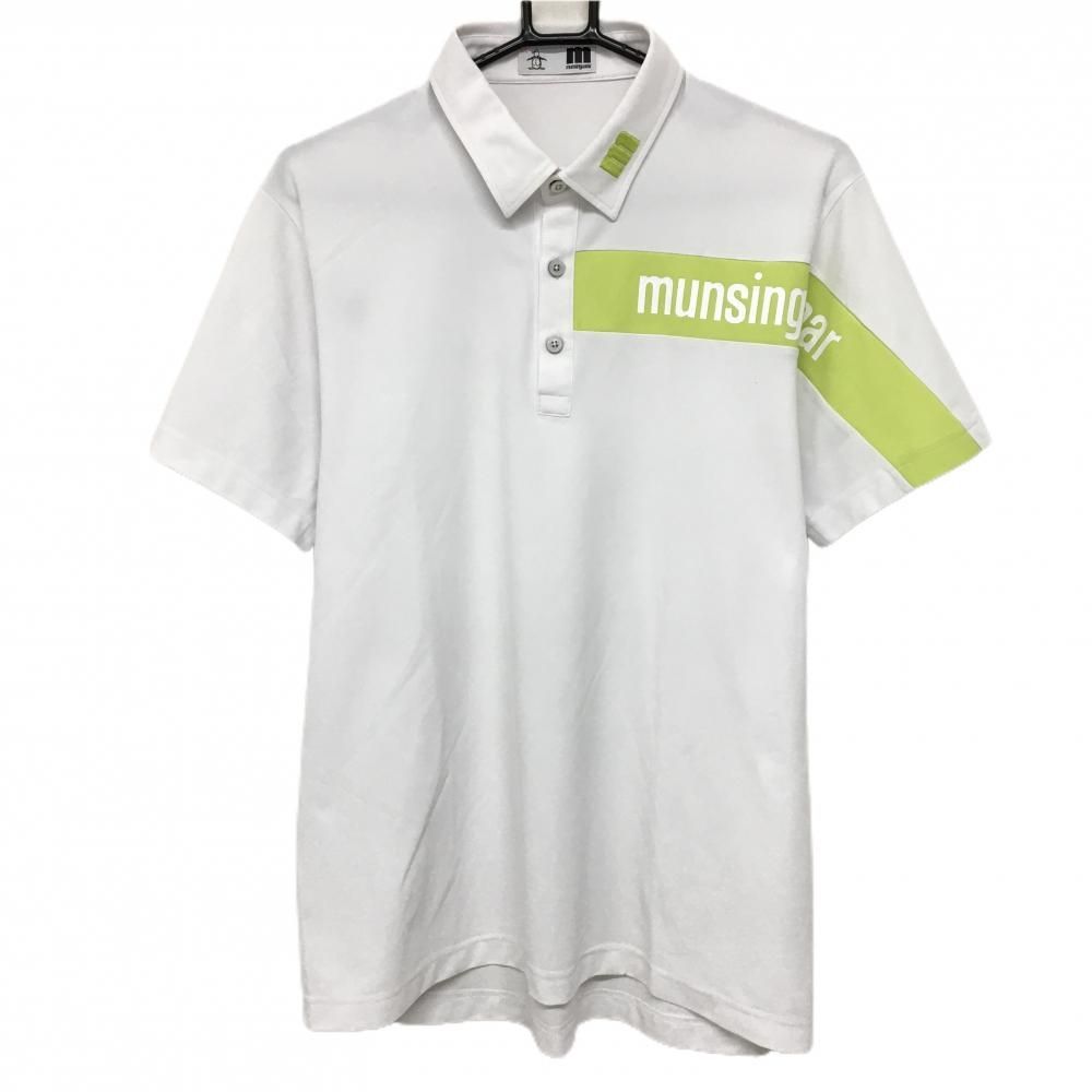 【新品未使用】マンシングウェア　半袖　ポロシャツ　LL 大人気　グリーン MUNSING WEAR マンシングウェア 2023年モデル 半袖ポロシャツ