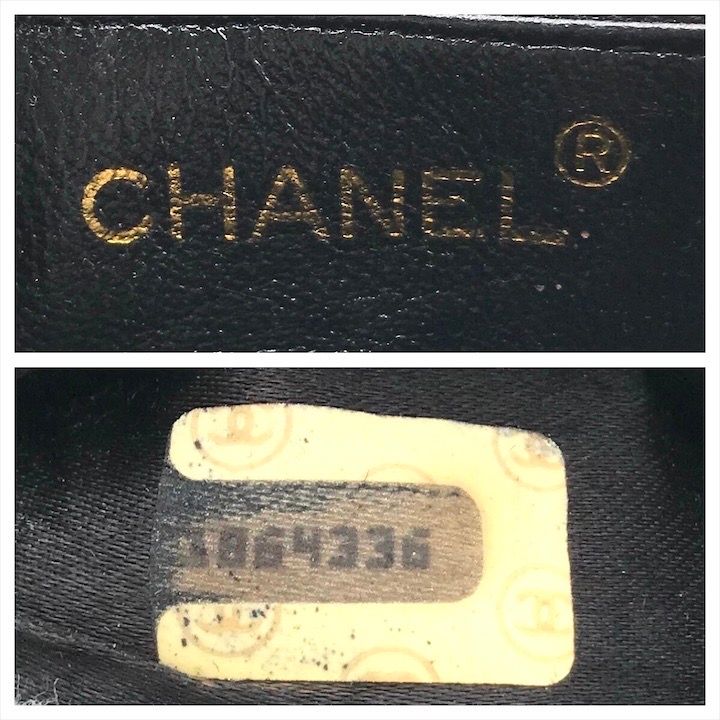 良品 CHANEL シャネル グリポワ ショルダー バッグ ブラック レザー gk778 良品 CHANEL シャネル グリポア カラー ストーン レザー ショルダー