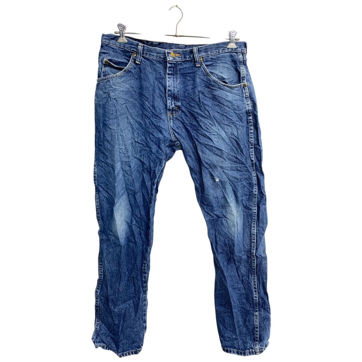 Wrangler デニムパンツ W36 ラングラー レギュラーフィット ビッグサイズ インディゴ コットン メキシコ製 古着卸 アメリカ仕入 2501-341