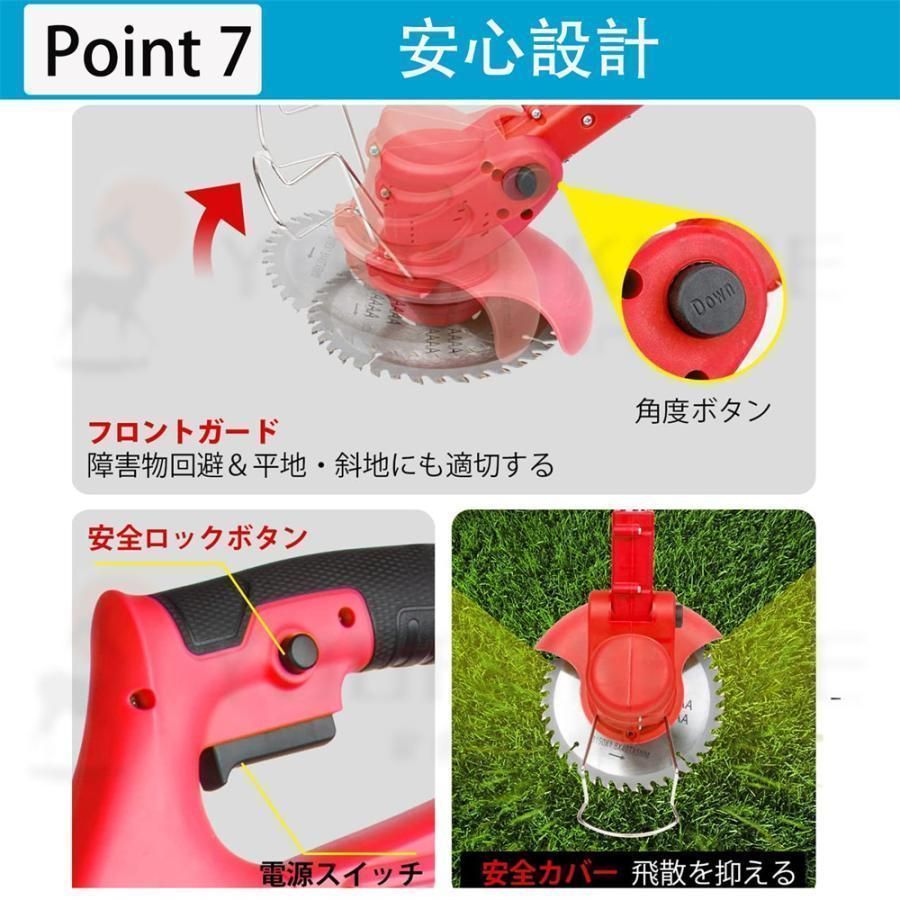 3種類のブレード替え刃 安全