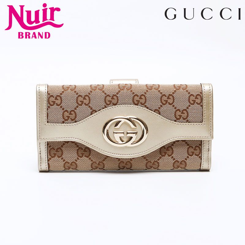 GUCCI グッチ 長財布 インターロッキング GGキャンバス GUCCI グッチ 長財布 GGキャンバス インターロッキング - メルカリ