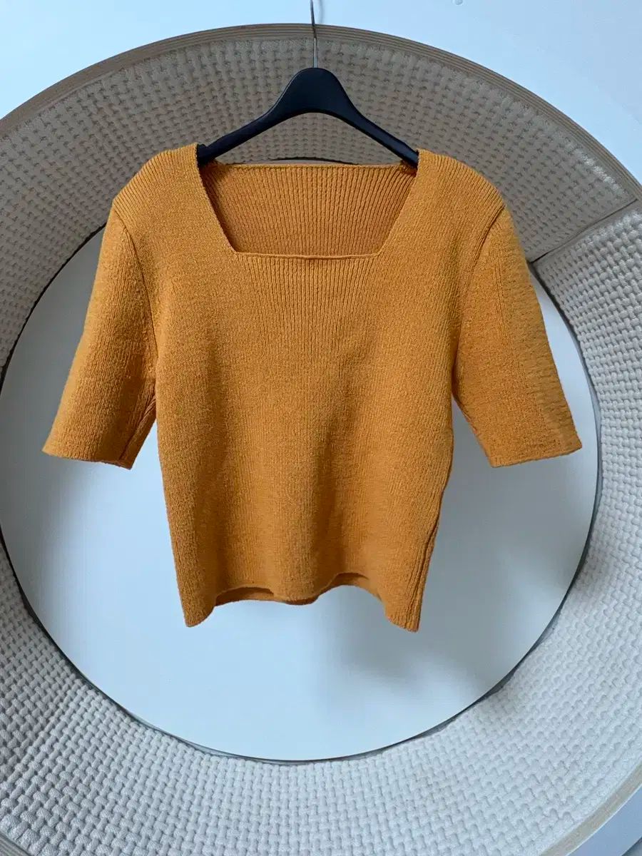 ドラゴンブルースクエアネックパッドニット M - オレンジ COLOR