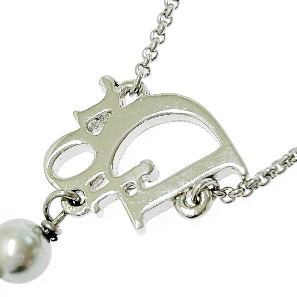 中古】Christian Dior クリスチャンディオール メタル ラインストーン