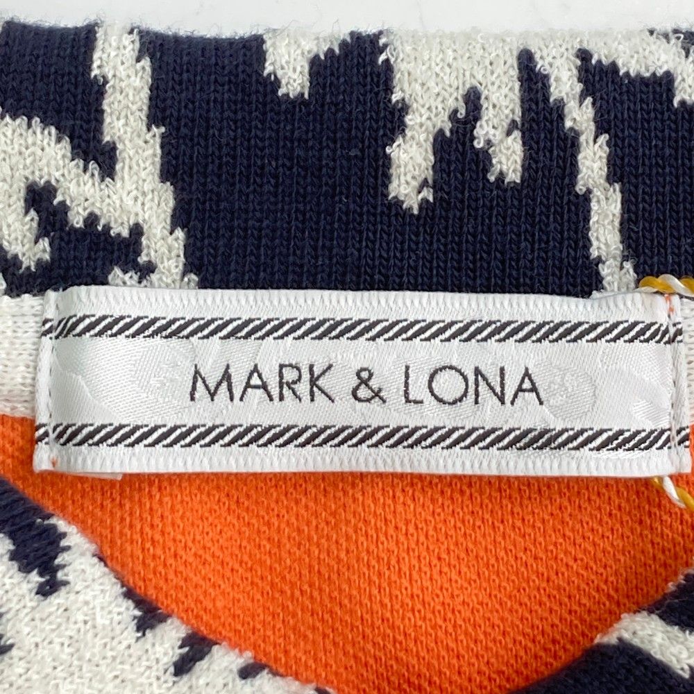 (美品/Lサイズ相当) MARK&LONA 半袖 ポロシャツ ワッペン スカル 美品/Lサイズ相当) MARK&LONA 半袖 ポロシャツ ワッペン スカル