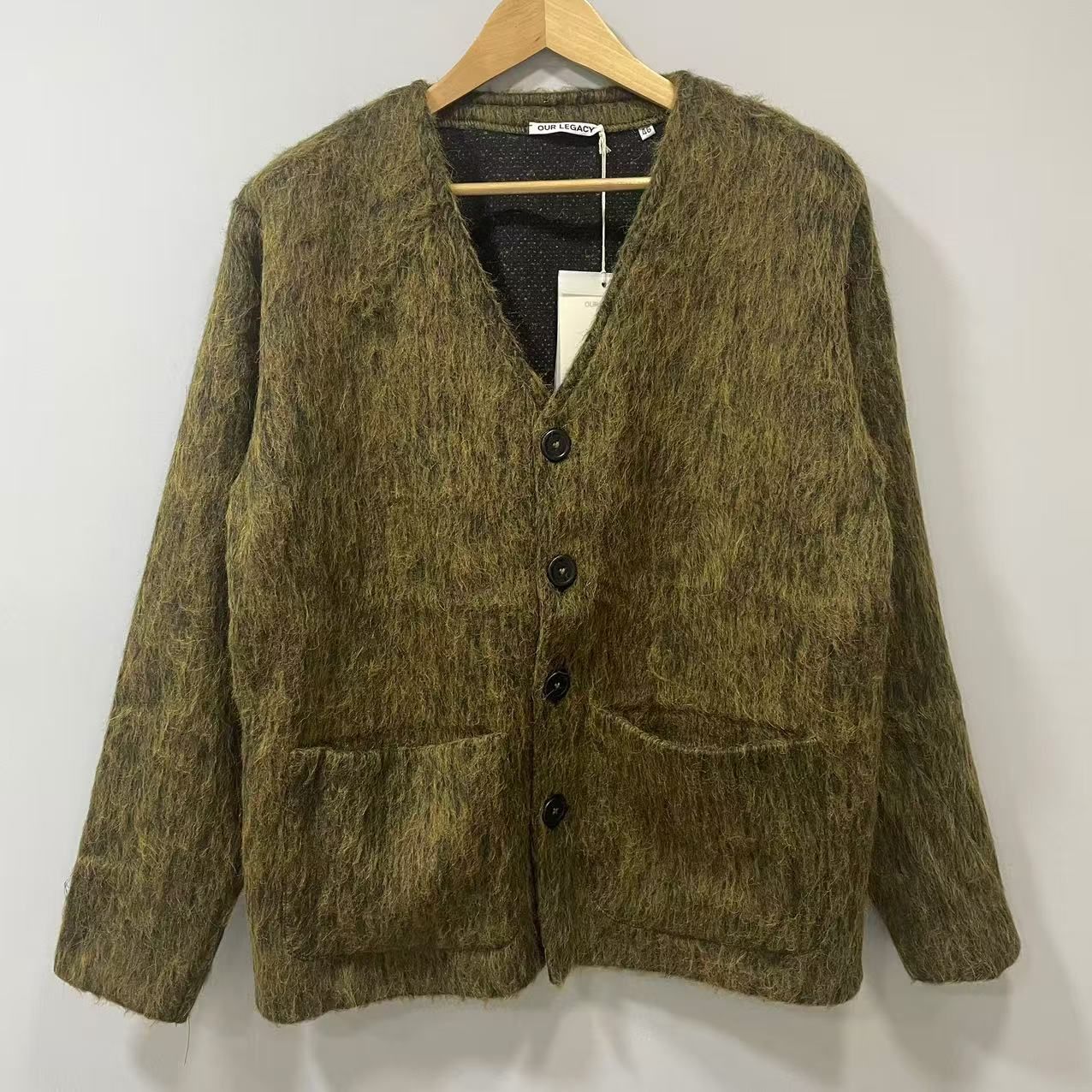 OUR LEGACY olive mohair cardigan モヘア カーディガン 46 - メルカリ