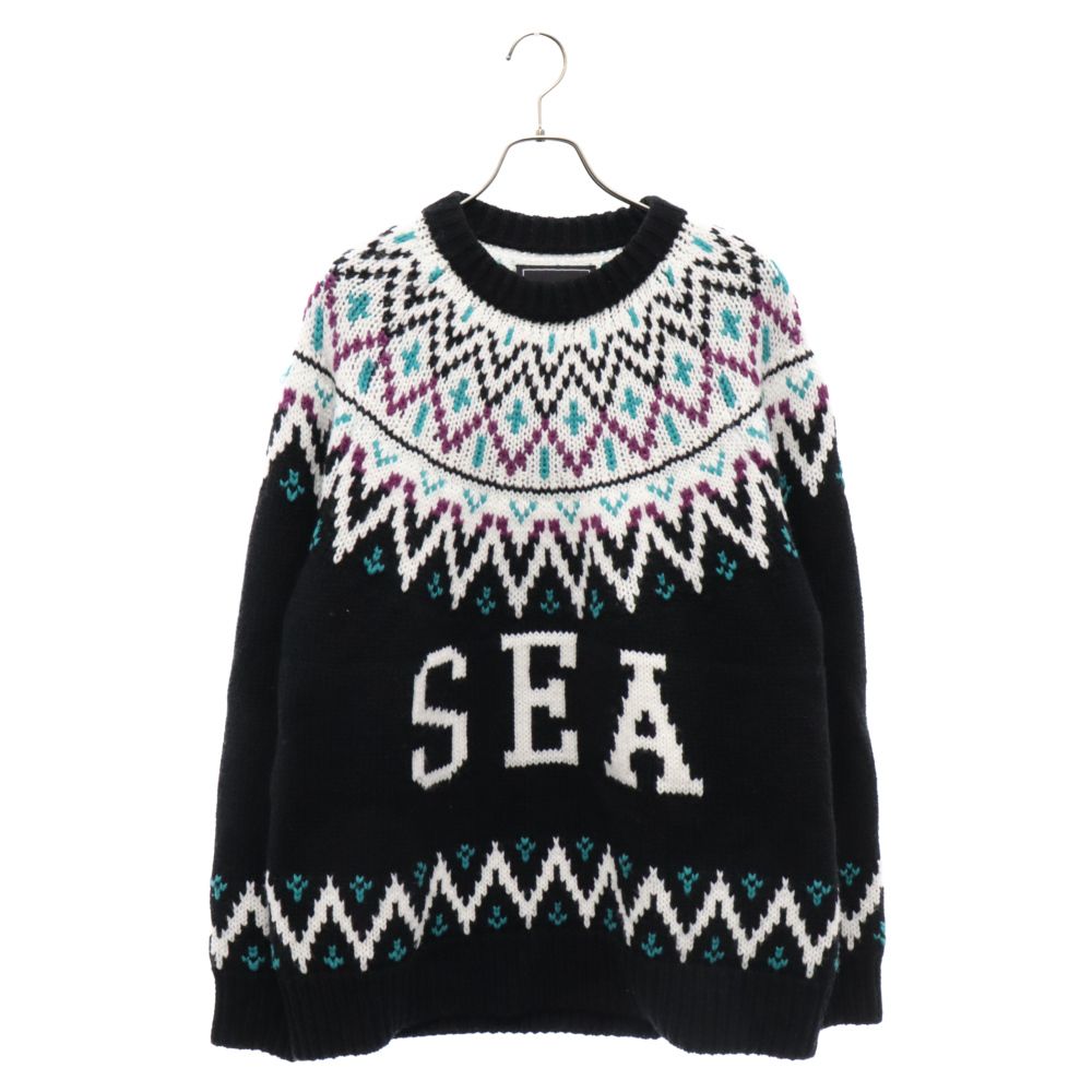 WIND AND SEA (ウィンダンシー) 24SS クルーネック アクリルニット 