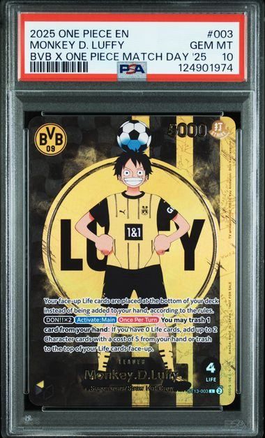 【PSA10】モンキー・D・ルフィ ST13-003(ドルトムント)ポスター付 PSA10】 モンキー・D・ルフィ 《英語版》 (ドルトムント) [L] {ST13