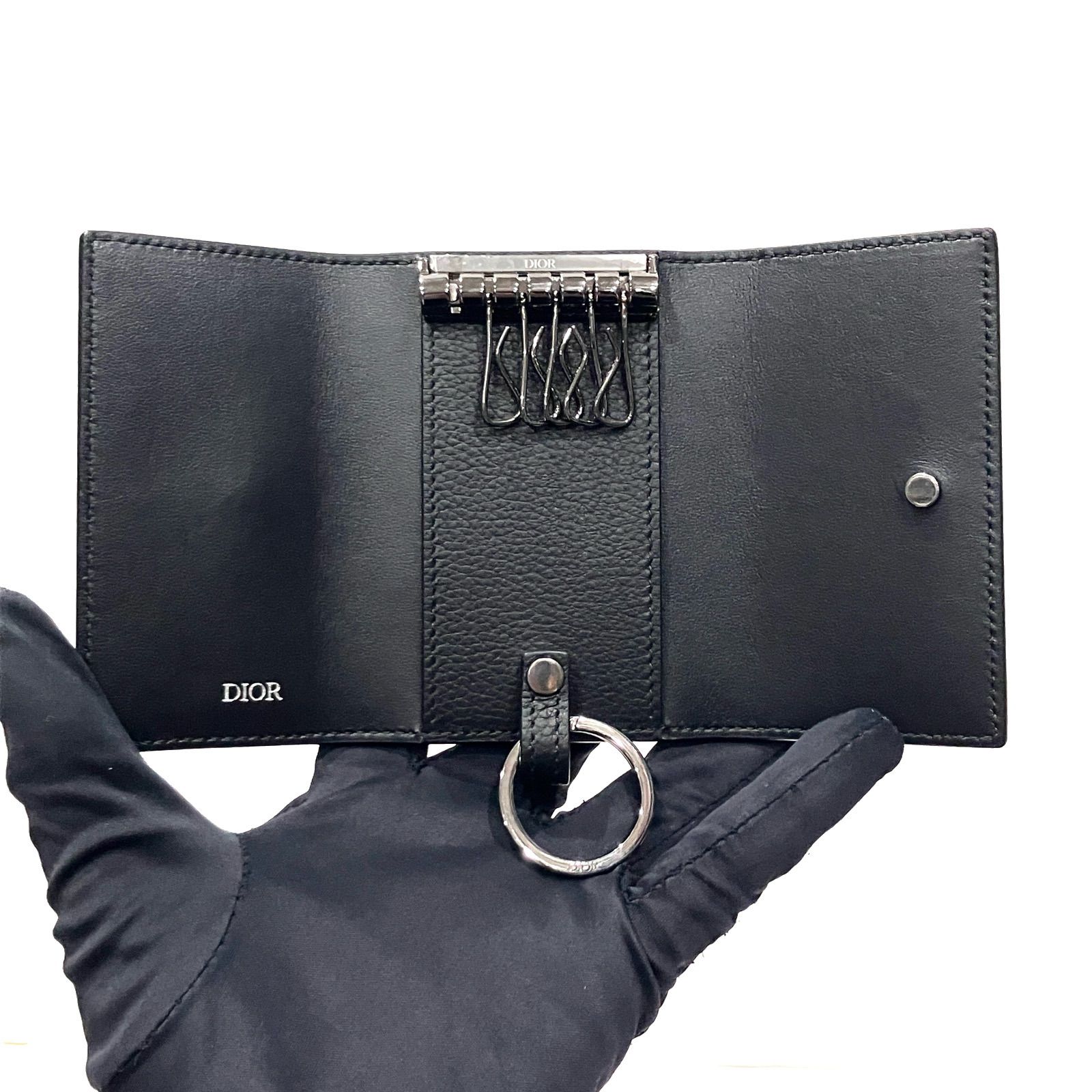 Dior キーケース　黒 DIOR | キーケース ディオール オブリーク ジャカード